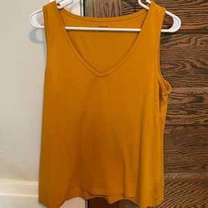 Madewell Mustard Tank Top SZ M